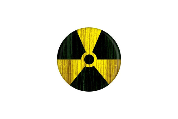 Grindstore Radioactive Badge (Yellow/Black) (One Size)