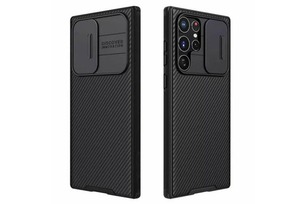 Nillkin For Samsung Galaxy S24 Ultra Case CamShield With Camera Protection Case Slim Magnetic Shockproof Heavy Duty Cover (Black)
