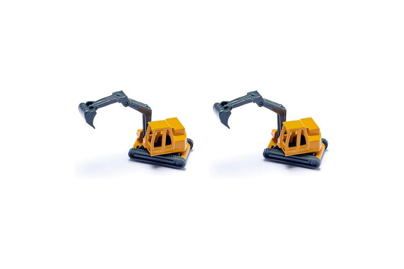 2x Siku 1611 Low Loader Truck w Excavator Diecast Kids Child Play Toy 3y+