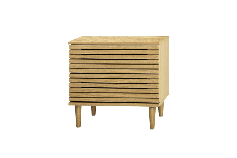 Oikiture Bed Side Table 2 Drawers