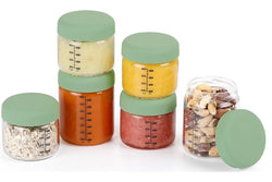 Haakaa: Sealed Glass Storage Jar Set - Mixed (6pc Set)