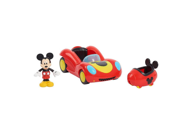 Disney Junior Mickey Mouse Transforming 15cm Vehicle w 8cm Figure Kids Toy 3y+