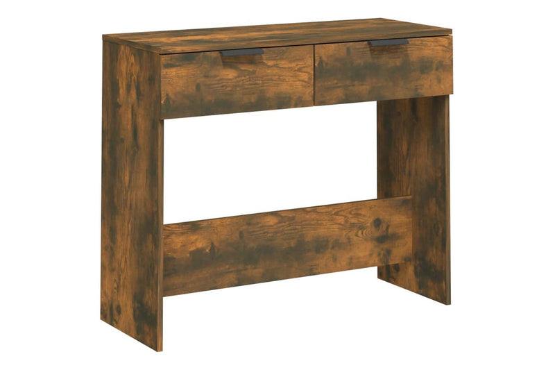 Console Table Smoked Oak 90x36x75 cm Engineered Wood vidaXL