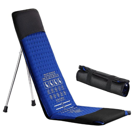 SitX AirPro Inflatable Foldable Portable Pocket-Sized Camping Chair Blue Black