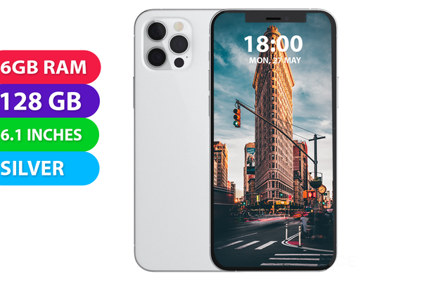 Apple iPhone 12 Pro (128GB, Silver, Global Ver) - Excellent - Refurbished