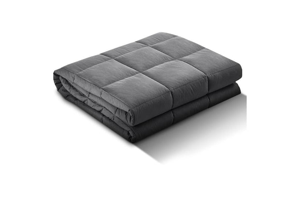 Weighted Blanket Adult 5KG Heavy Gravity Microfibre Relax Anxiety Relief Grey