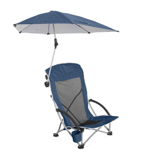 Sport-Brella Adjustable Beach Chair Outdoor Seating w UPF50+ Shade Umbrella