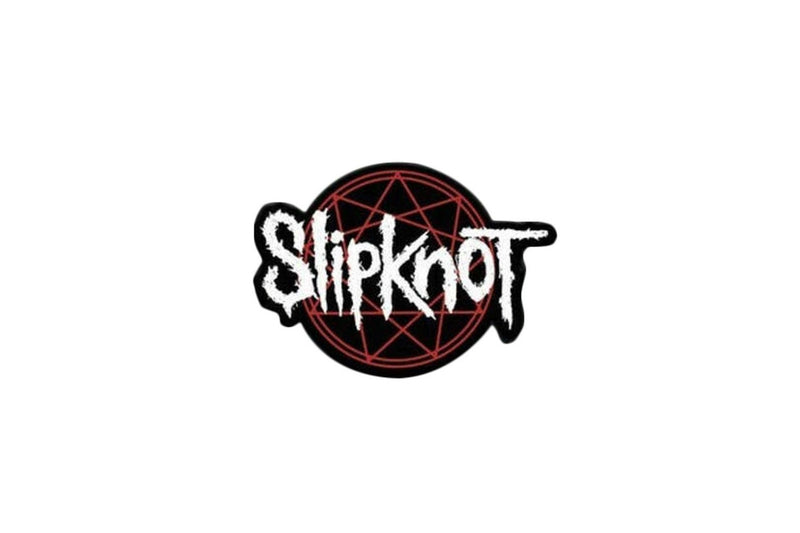 Slipknot Enamel Logo Badge (Black/White/Red) (One Size)