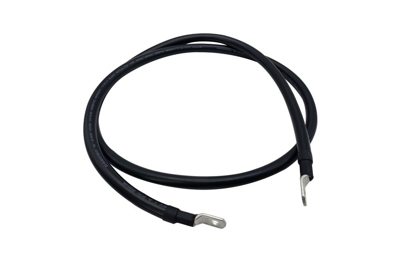 1.5m 1AWG Connector Cable Power Wire Black M8 Lug On Both Ends Superior Corrosion Resistance Inverter Car RV Marine