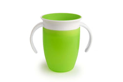 Munchkin 7oz 200ml Miracle 360deg Baby Toddler Anti-Spill Trainer Cup Green 6M+