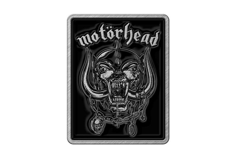 Motorhead Logo Enamel War Pig Badge (Black/Silver) (One Size)