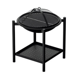 2-in-1 Outdoor Fire Pit BBQ Grill