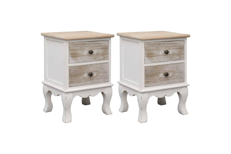 Bedside Cabinets 2 Pcs 35X30x50 Cm Paulownia Wood Bedside Tables