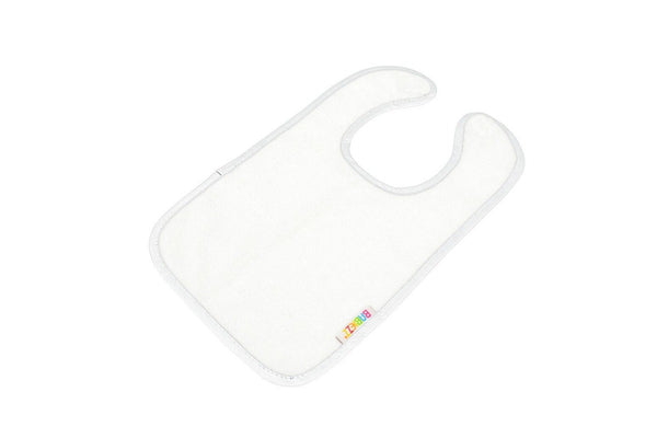 A&R Towels Baby Babiezz All-over Sublimation Bib (Pack of 2) (White/White) (One Size)