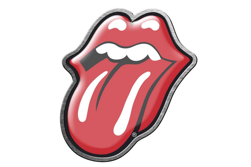 The Rolling Stones Enamel Infill Badge (Red) (One Size)