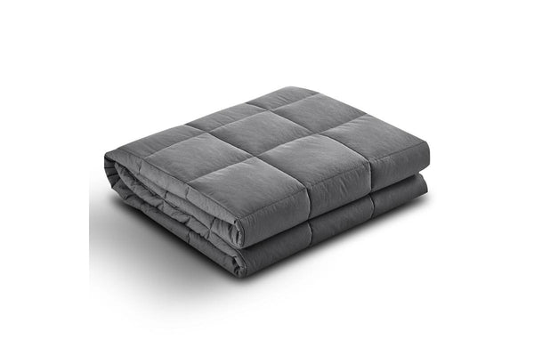 Weighted Blanket Adult 9KG Heavy Gravity Microfibre Relax Anxiety Relief Grey