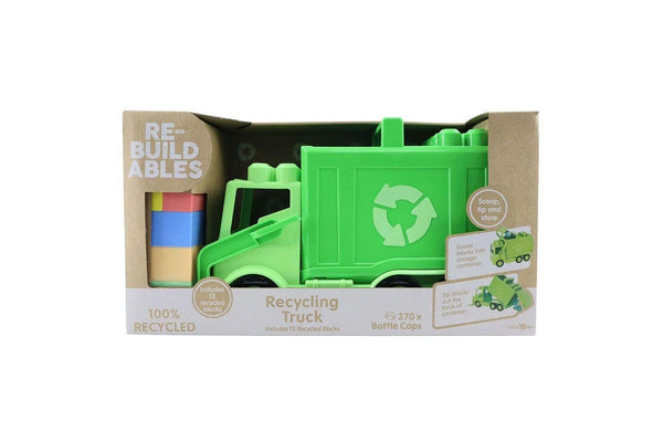 Rebuildables Recycling Scooping & Tipping Truck Kids Childrens Toy 18M+