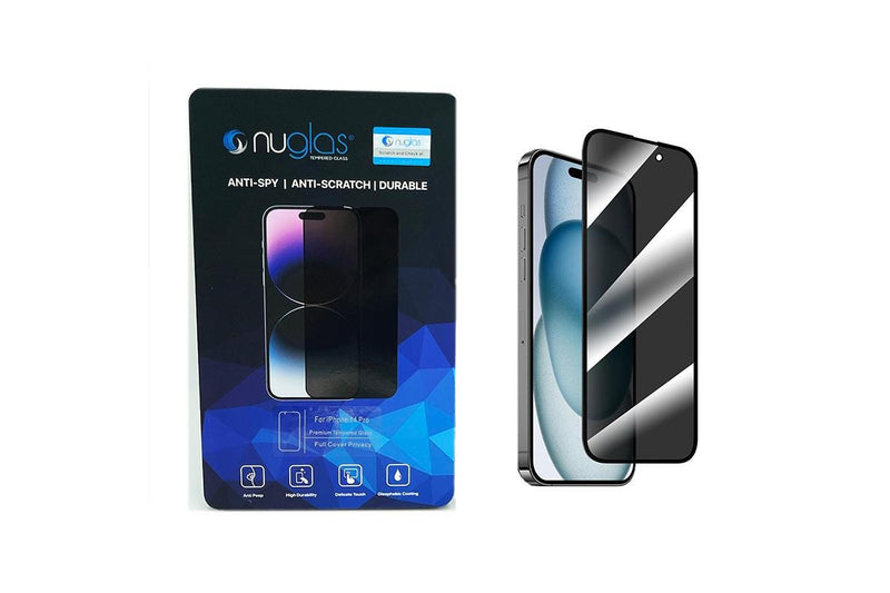 Screen Protector Nuglas Full Cover Privacy Anti-Spy Glass For iPhone 16 Pro Max