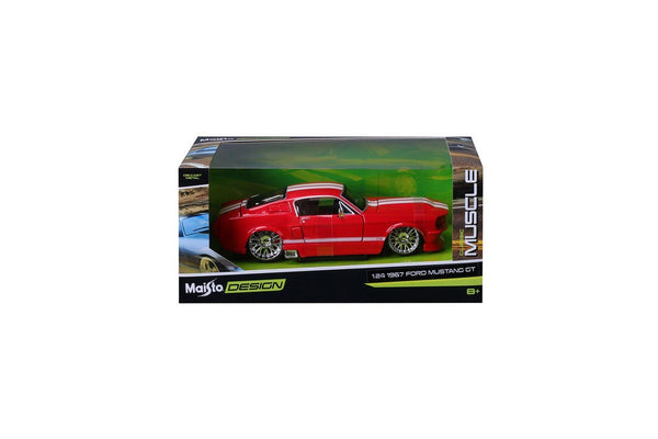 Maisto 1:24 Design Classic Muscle 1967 Ford Mustang GT Kids Model Car Toy 8y+