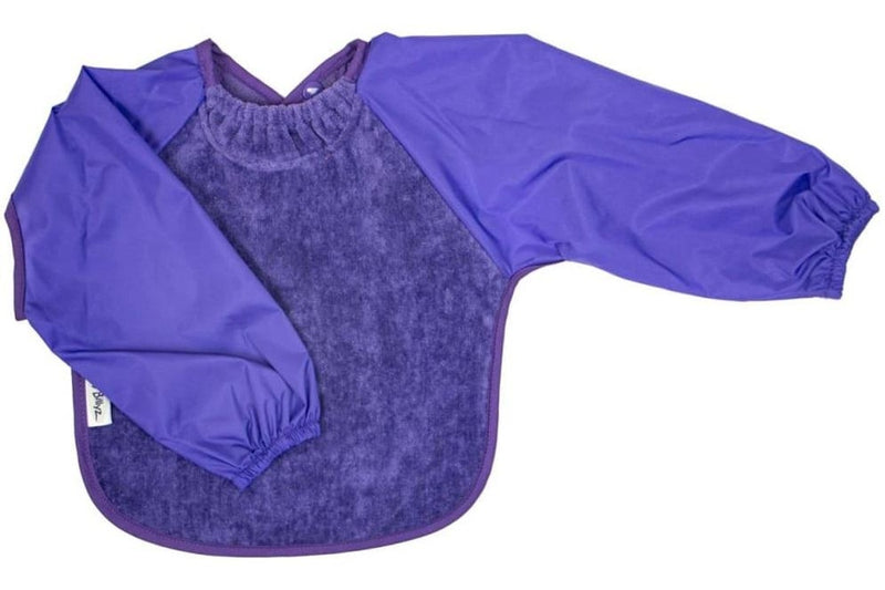 Silly Billyz: Towel Small Long Sleeve Bib - Purple