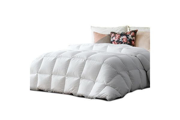 Super King Size Bedding Duck Down Feather Quilt Doona Duvet Winter 500GSM White
