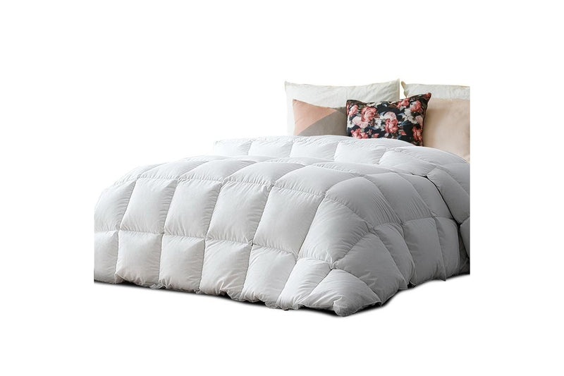 Super King Size Bedding Duck Down Feather Quilt Doona Duvet Winter 500GSM White