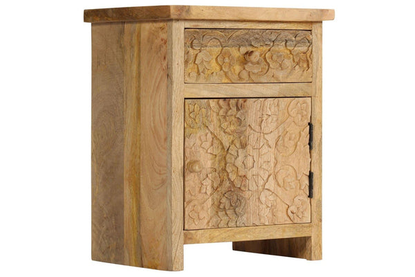 Bedside Table Solid Mango Wood 40x30x50 cm vidaXL