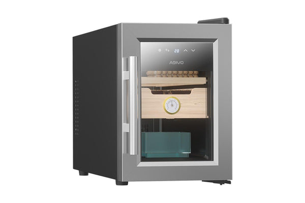 ADIVO 116 Cigar Humidor Digital Humidity Temperature Control Cabinet Display with Hygrometer