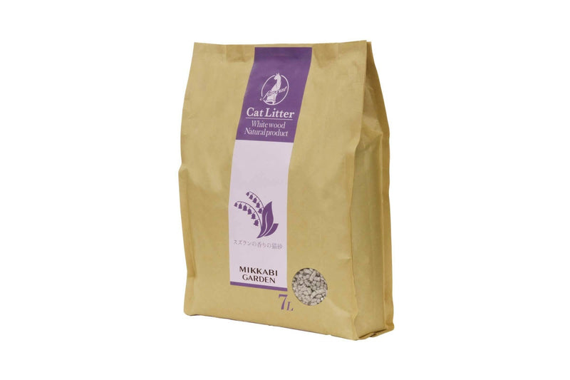 Petio Add Mate Mikkabi Garden White Wood Flushable Pet Cat Litter 7L Lily