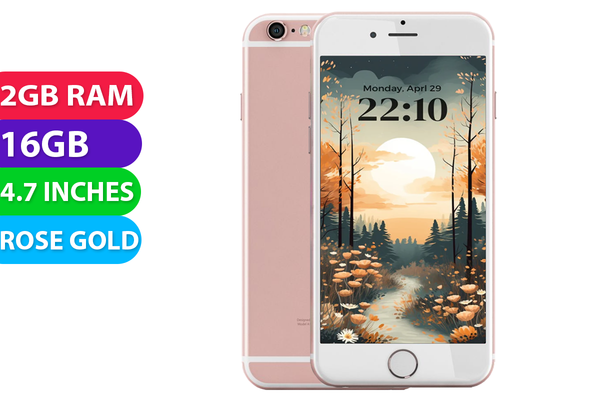 Apple iPhone 6s (16GB, Rose Gold, Global Ver) - Excellent - Refurbished