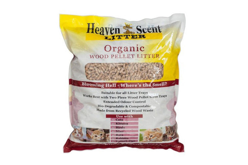 Heaven Scent 5kg Organic Biodegradable Wood Litter Pet Cat Kittens Bird Pellet