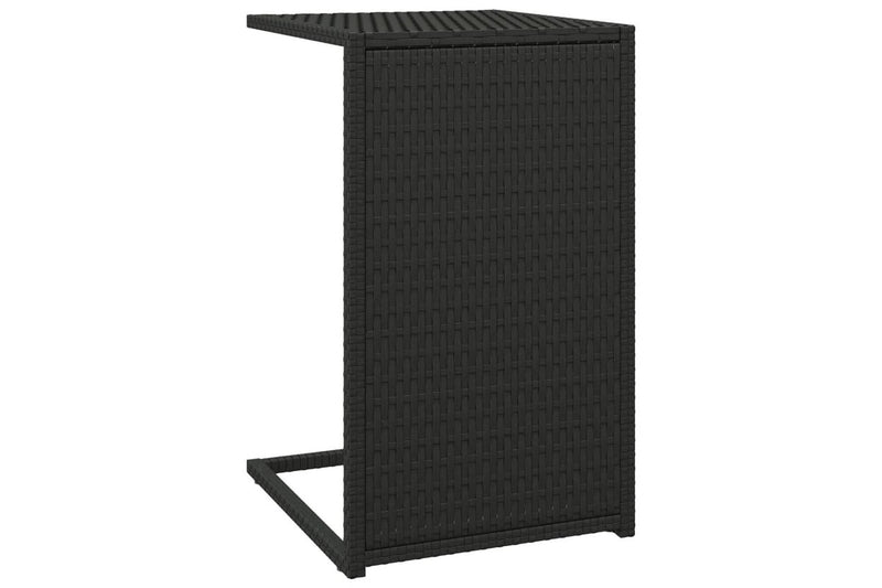 C Table Black 40x35x60 cm Poly Rattan vidaXL