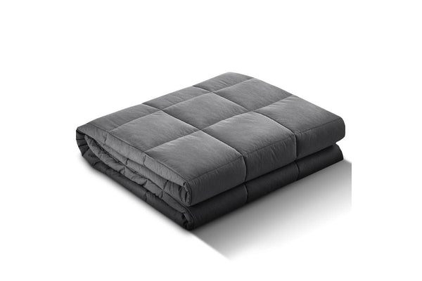 Weighted Blanket Kids 2.3KG Heavy Gravity Microfibre Cover Deep Relax Sleep Grey