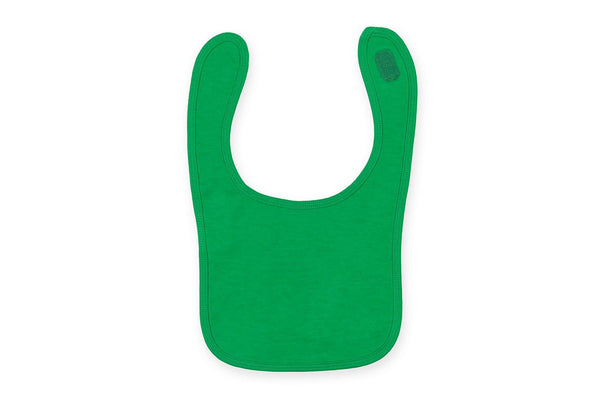 Larkwood Baby Unisex Plain & Contrast Bib (Kelly) (One Size)