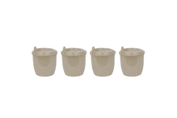 4x EcoSouLife Reusable Rice Husk Kids Toddler Baby Sippy Cup w Lid 296ml Beige