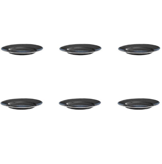 6x Wildtrak Premium Enamel Plate Durable Outdoor Camping Hiking Dinnerware