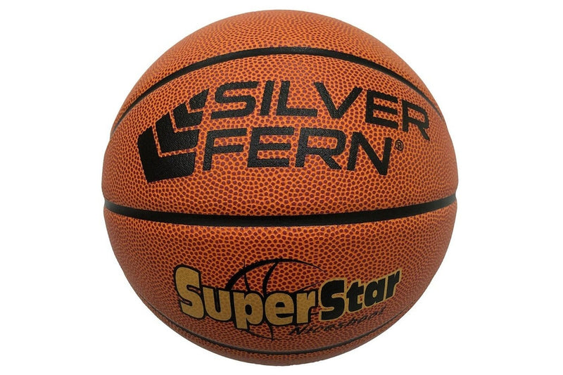 Silver Fern Basketball Match Ball - SuperStar - Size 6