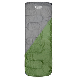 Wildtrak Gibb 180x70cm Camper Sleeping Bag Thermal Camping Hiking Grey Green