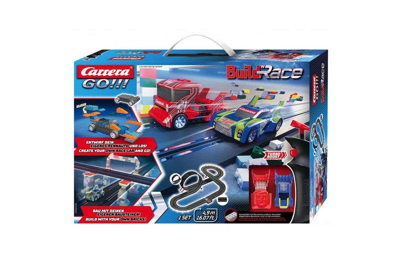 Carrera Go 4.9m Build n Race Construction Car Race Track Set 6y+ Kids Child Toy