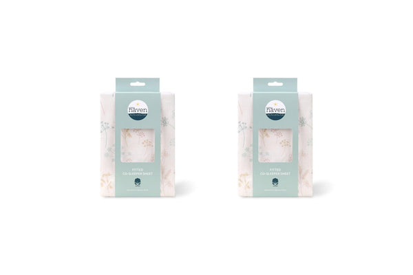 2x Little Haven Applique Wildflower Comfort Gentle Style Baby Blanket 101cm