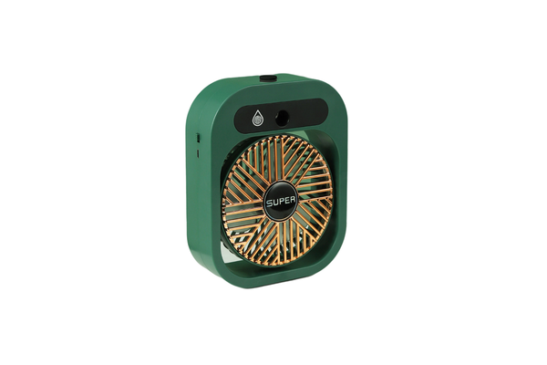 Jy Ice Fog Usb Air Conditioning Mist Humidfier Mini Fan Green Humidifiers