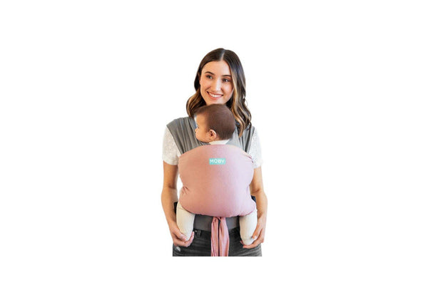 Moby Easy Wrap Baby Infant Cotton Knit Body Adjustable Carrier Dusty Rose