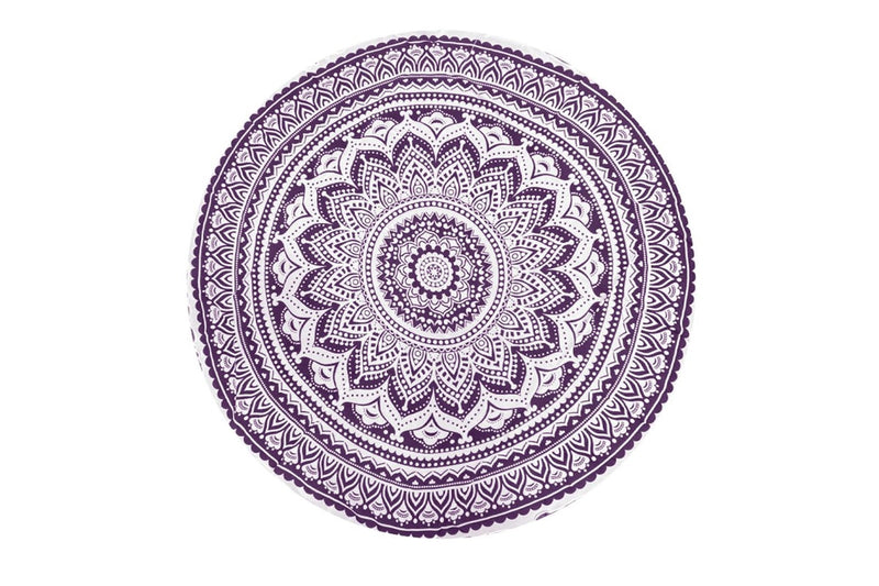 TODO Luxury Edition Chiffon Digital Print Beach Throw Yoga Purple Boho