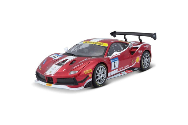 Bburago 1:24 Ferrari 488 Challenge No.11 Formula Racing Racing Sports Car 3+