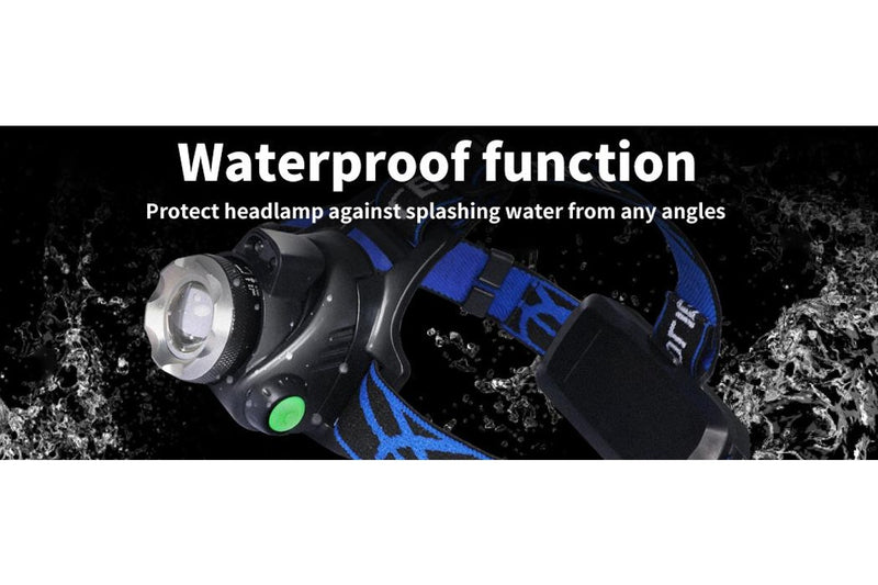 LED Outdoor Headlamp Camping Headlight Flashlight Head Torch Light Rechargeable