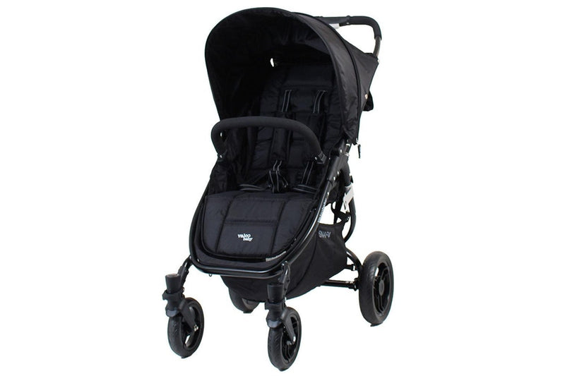 Valco Baby Snap 4 Black Pram Stroller Foldable Recline for Baby Infant Toddler