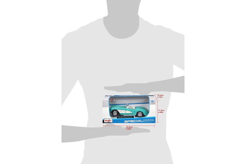 Maisto 1:24 Scale 1957 Chevrolet Corvette Model Car Kids Childrens Toy 3y+