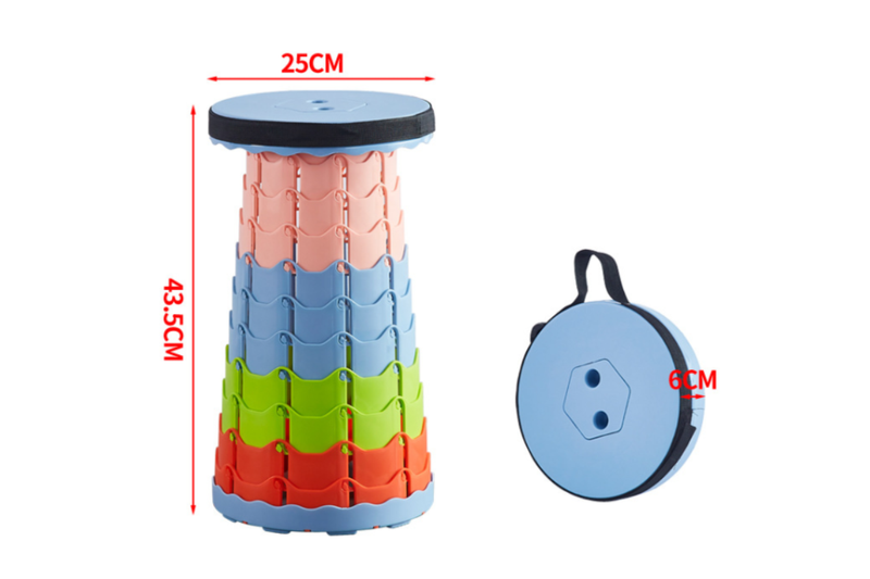 Home Portable Folding Retractable Plastic Chair Foldable Style Camping Chairs