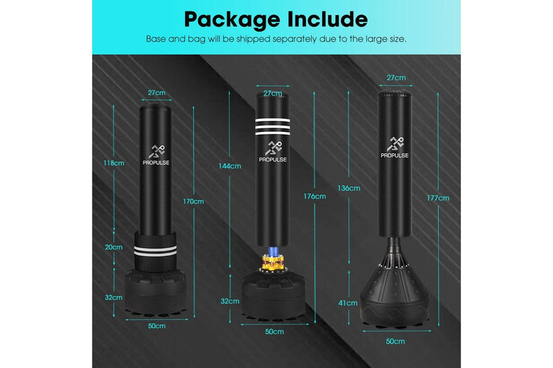 ProPulse Boxing Punching Bag Free Standing Speed Bag Adults Kick Training