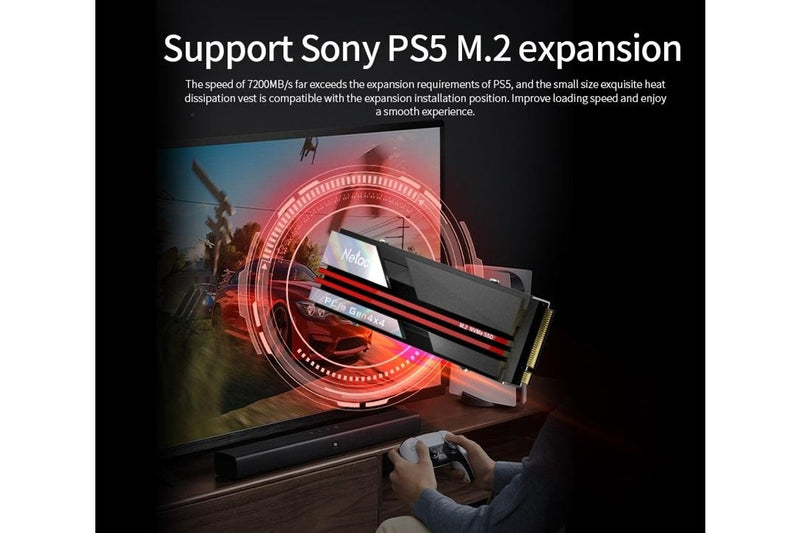 1TB Netac NV7000 PCIe 4.0x4 NVMe M.2 SSD with Heatsink